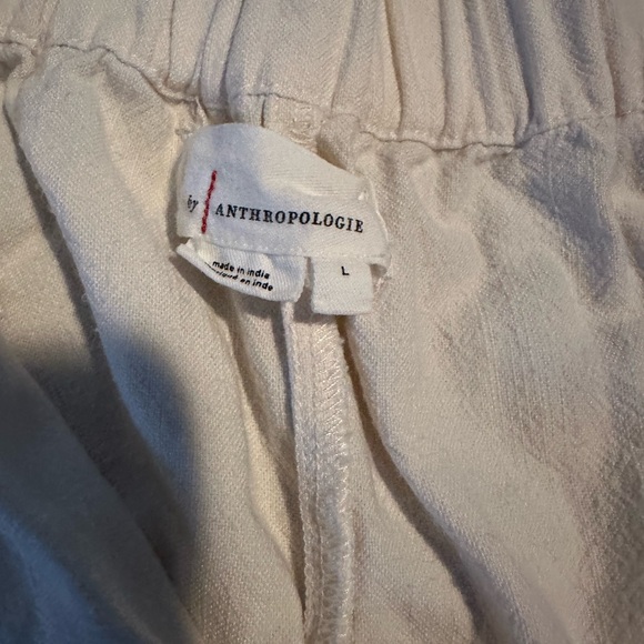 Anthropologie Cream Pants with Colorful Embroidery - Picture 5 of 8